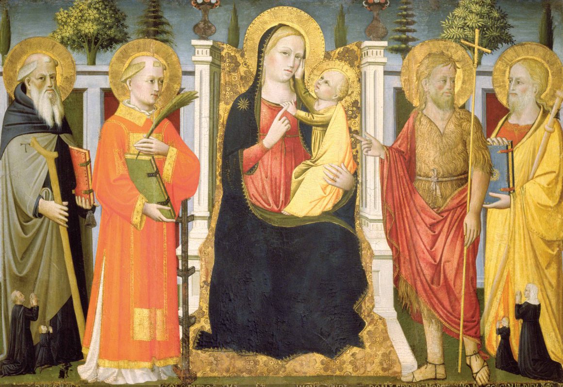 Madonna col Bambino in trono tra i santi