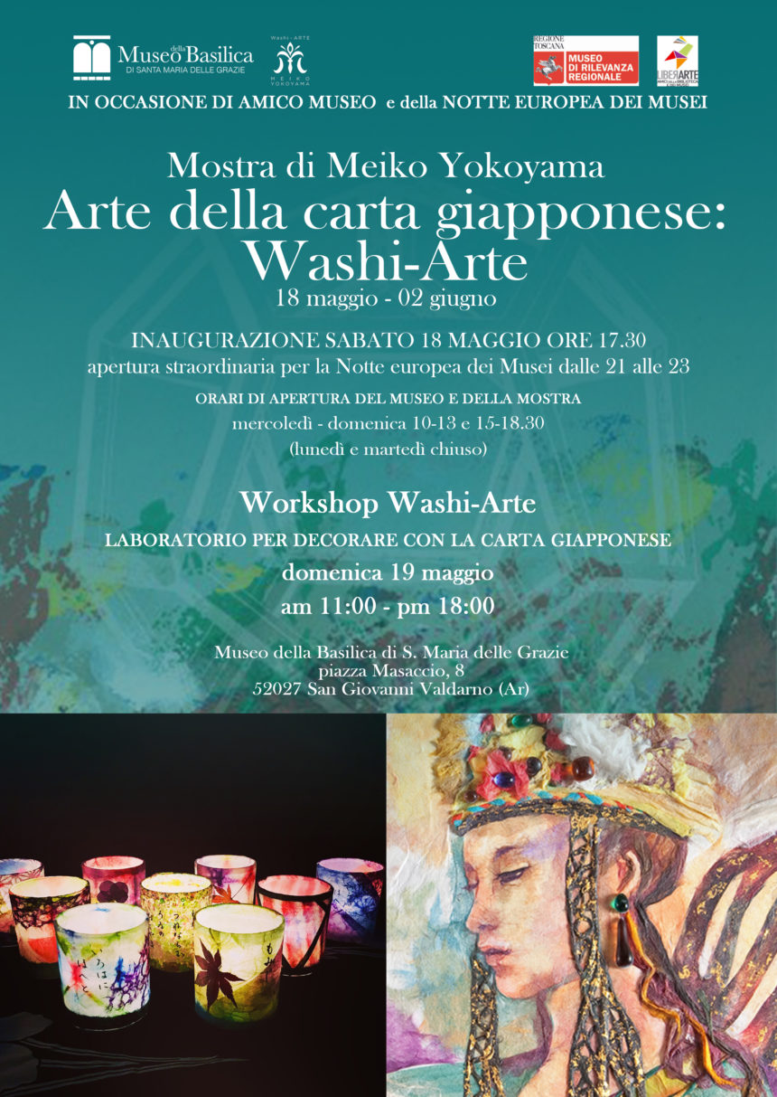 Notte europea dei Musei e Amico Museo: mostra e workshop di WASHI ARTE