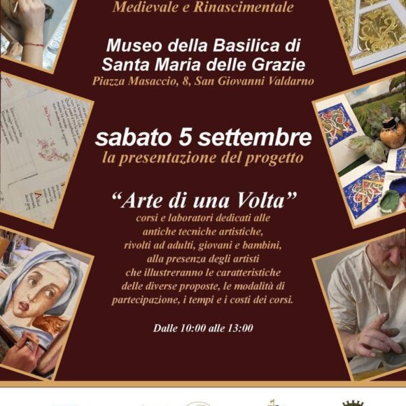 Presentazione Progetto "Arte di una volta" il 5 settembre Corsi d'arte medievale e rinascimentale al Museo della Basilica